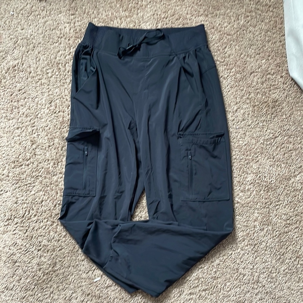Black track joggers